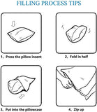 Pcinfuns Patio Indoor/Outdoor Decorative Throw Pillow Cover Cushion Case for Replacement 18" x 18"  Set of 2 Black White