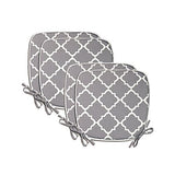 Pcinfuns Indoor/Outdoor Chair Pads Seat Cushions Garden Patio Home Chair Cushion,17" X 16" set of 4 Gray Plaid