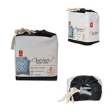 Pcinfuns Patio Indoor/Outdoor Decorative Throw Pillow Cover Cushion Case for Replacement 18" x 18"  Set of 2 Black White