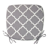 Pcinfuns Indoor/Outdoor Chair Pads Seat Cushions Garden Patio Home Chair Cushions, Set of 2, 17" X 16", Gray Plaid