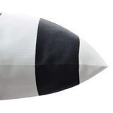 Pcinfuns Patio Indoor/Outdoor Decorative Throw Pillow Cover Cushion Case for Replacement 18" x 18"  Set of 2 Black White